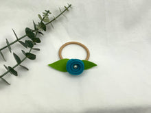 Load image into Gallery viewer, Rose Hair Band - Blue, Blonde Elastic