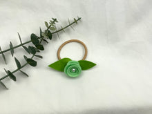 Load image into Gallery viewer, Rose Hair Band - Green, Blonde Elastic