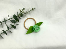 Load image into Gallery viewer, Rose Hair Band - Green, Blonde Elastic