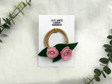 Load image into Gallery viewer, Rose Hair Band - Pastel Pink, Blonde Elastic