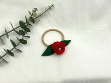 Load image into Gallery viewer, Rose Hair Band - Red, Blonde Elastic