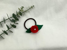 Load image into Gallery viewer, Rose Hair Band - Red, Brown Elastic