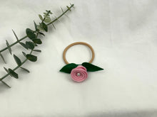 Load image into Gallery viewer, Rose Hair Band - Pastel Pink, Blonde Elastic
